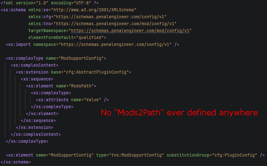 …while no <code><ModsPath2></code> ever defined
